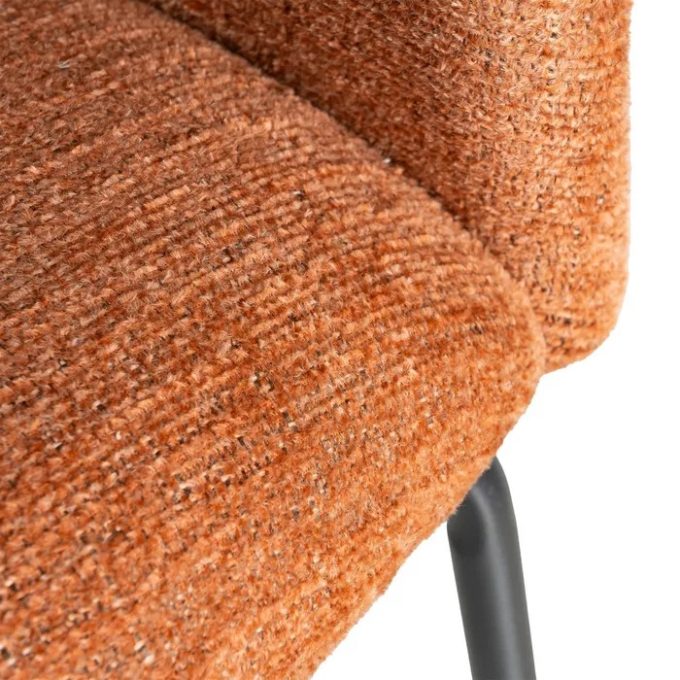 Set 2 Sillas Naranjas Chicago Dallas, Contemporáneas (60x55x79cm)