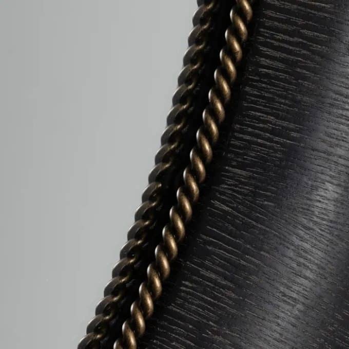 Espejo Redondo Madera Negro Adal (100x5x100 cm)