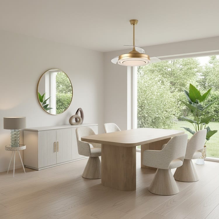 Mesa de Comedor en Madera de Mango Blanco Triber (183x92x77 cm) - Imagen 2