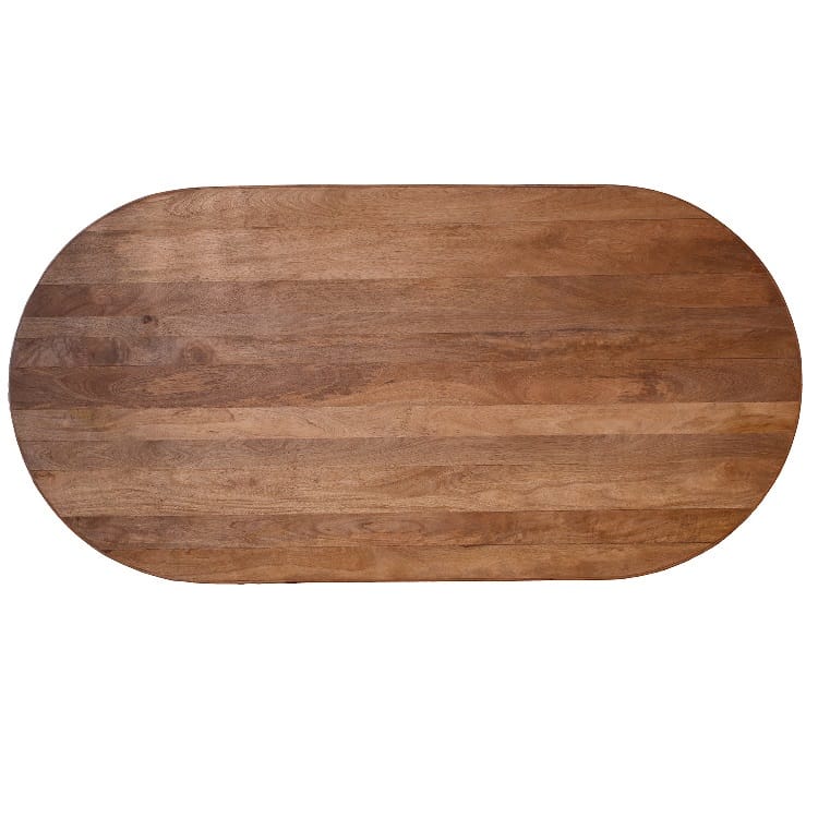 Mesa de Comedor en Madera de Mango Triber (200x100x75 cm) - Imagen 5