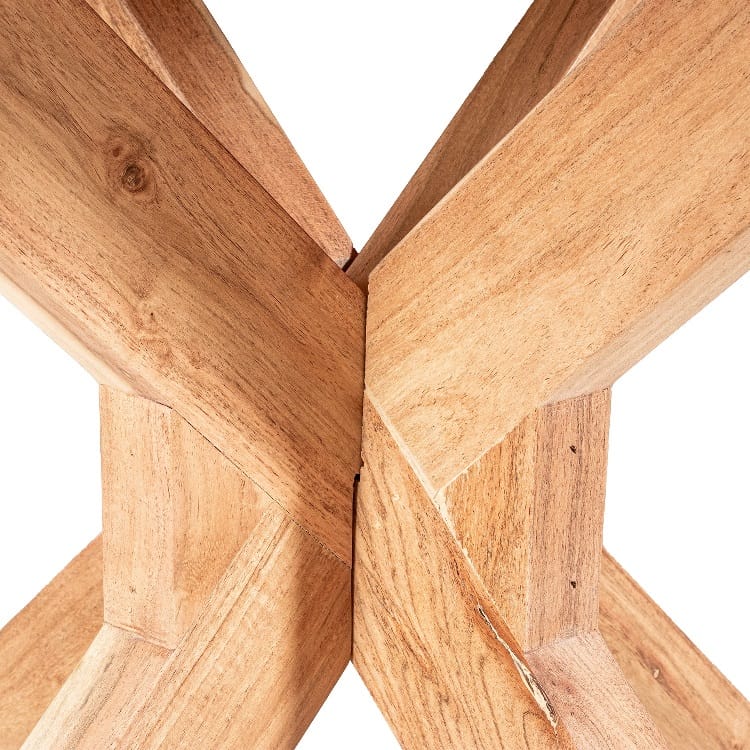 Mesa de Comedor Ovalada en Madera de Mango Cochem (140x120x77 cm) - Imagen 5