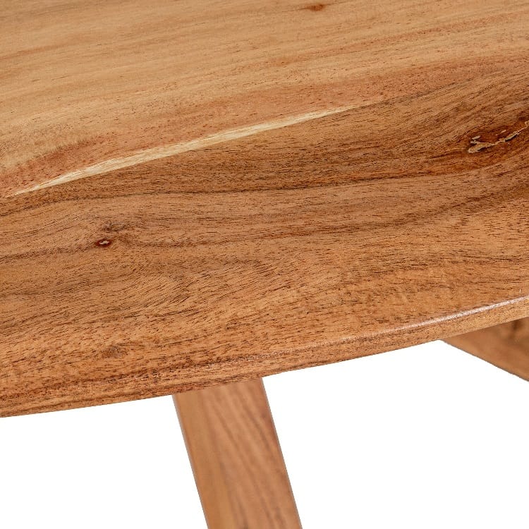Mesa de Comedor Ovalada en Madera de Mango Cochem (140x120x77 cm) - Imagen 4