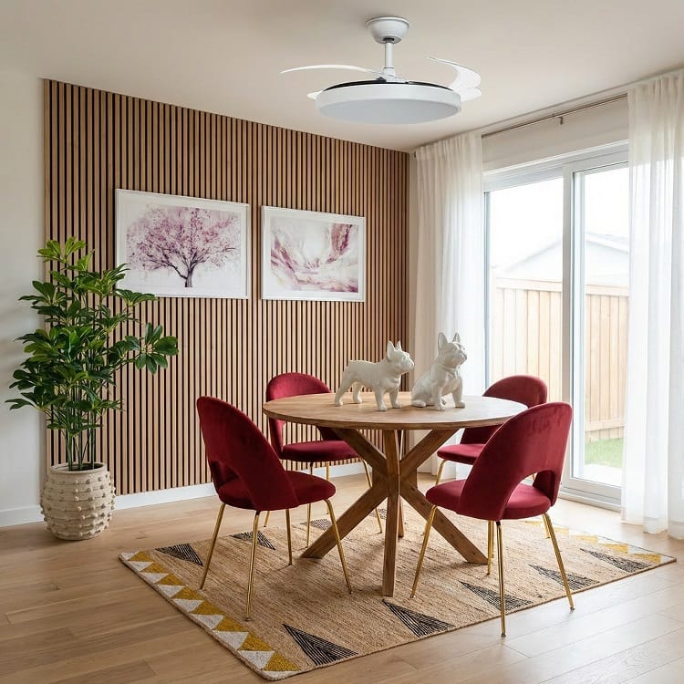 Mesa de Comedor Ovalada en Madera de Mango Cochem (140x120x77 cm) - Imagen 2