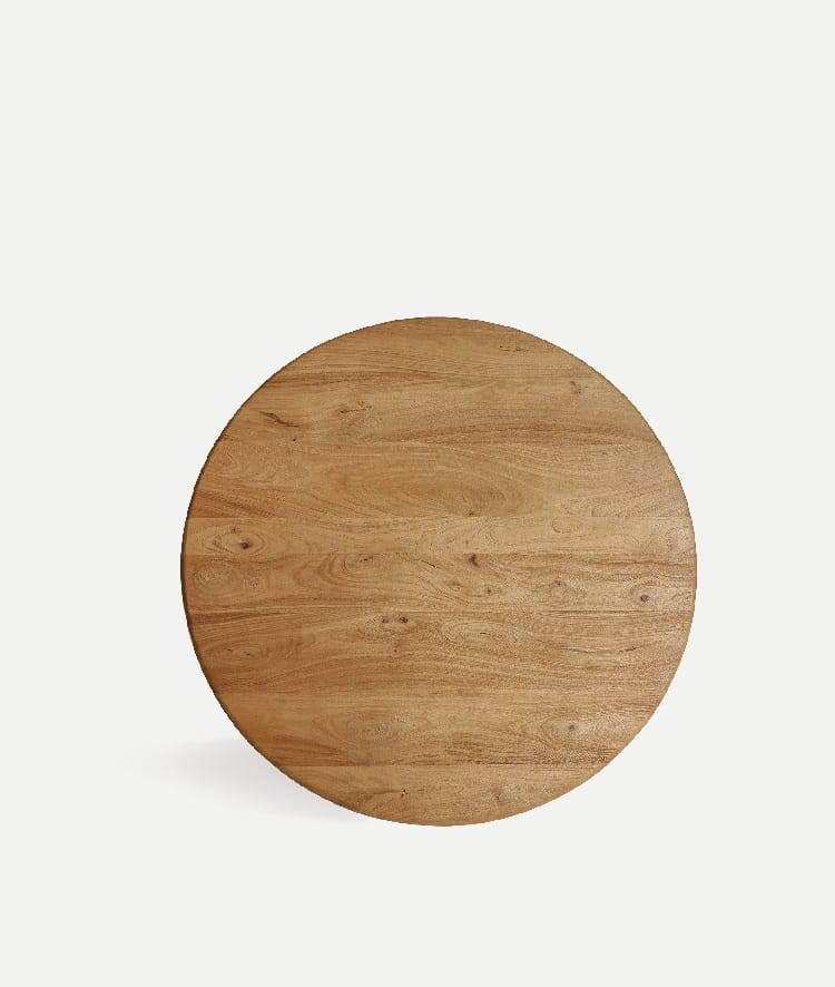 Mesa de Comedor Redonda Mango Limburg,Nórdico (120 dx76 cm) - Imagen 4
