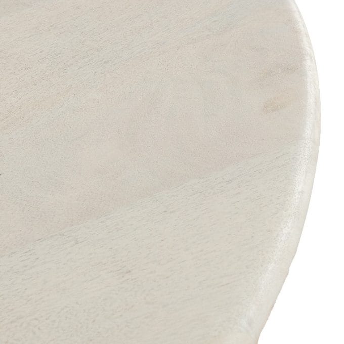 Mesa de Comedor en Madera de Mango Blanco Bacharach (120dx79 cm)