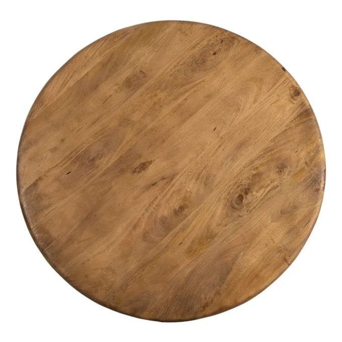Mesa de Comedor en Madera de Mango Akira, Estilo Japandi (125dx76 cm)