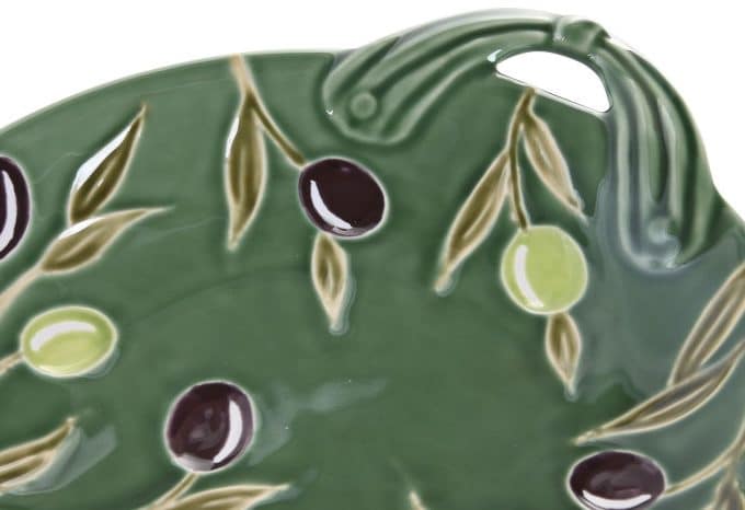 Bandeja Cerámica Ramas de Olivo, Jaén (33x27x5 cm)