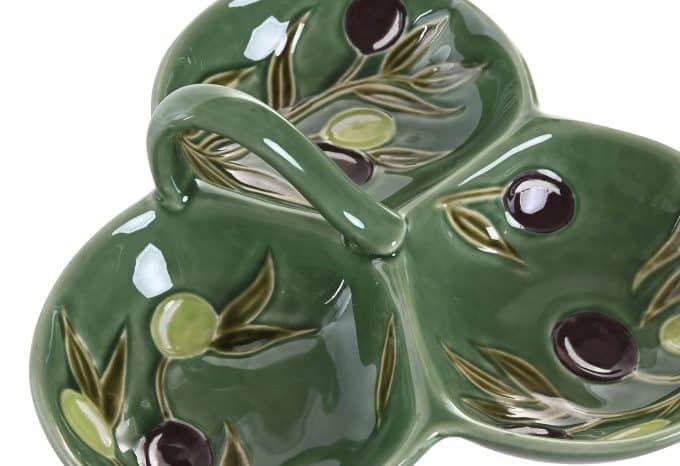 Entremesera Cerámica Ramas de Olivo, Jaén (24x24x9 cm)