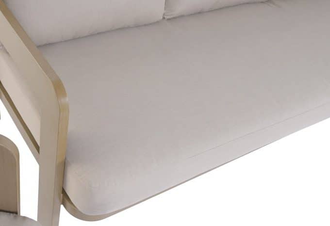 Set de Jardín en Aluminio con Sofás, Sillones y Mesita, Bahamas (188x75x67cm)