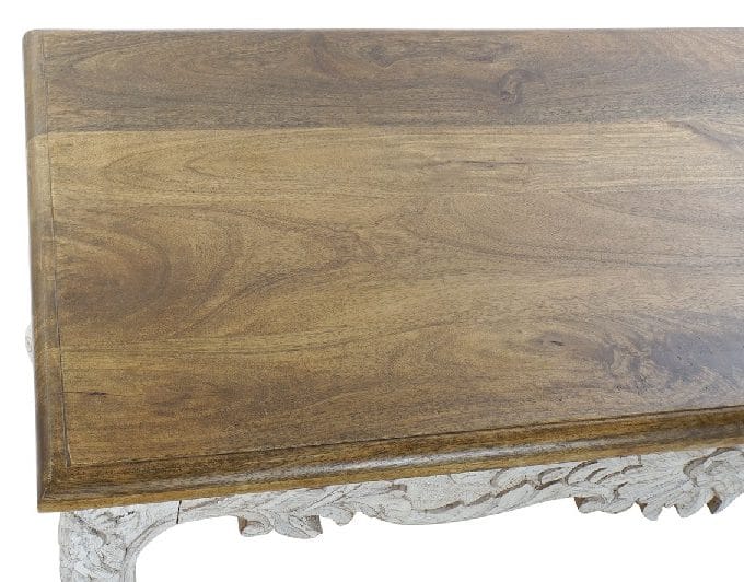Mesa de Centro Mango Blanco Decapado Natural Ankara ( 120x61x49cm)