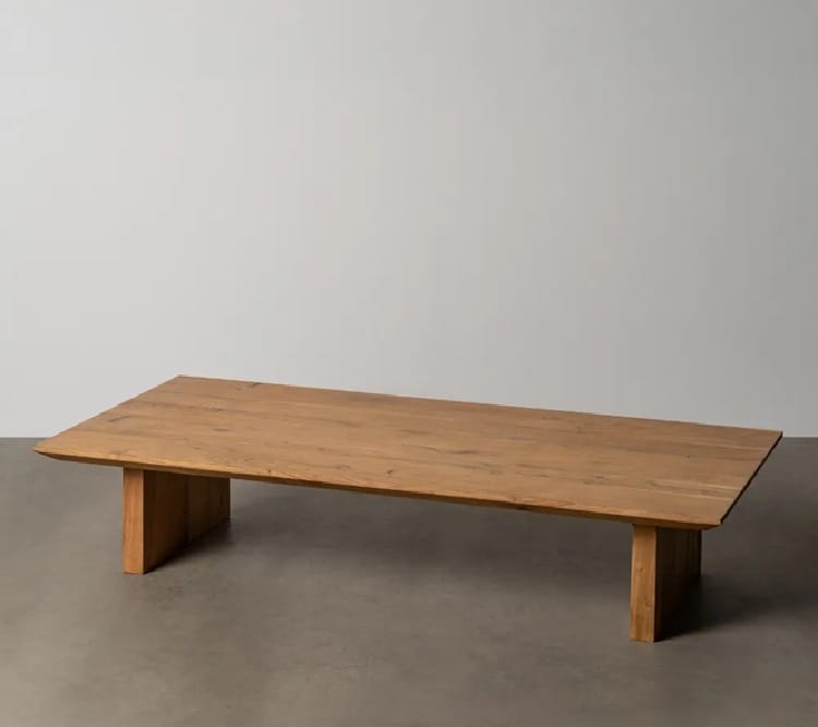 Mesa de Centro en Madera de Acacia Onsen, Japandi (150x70x30cm) - Imagen 2