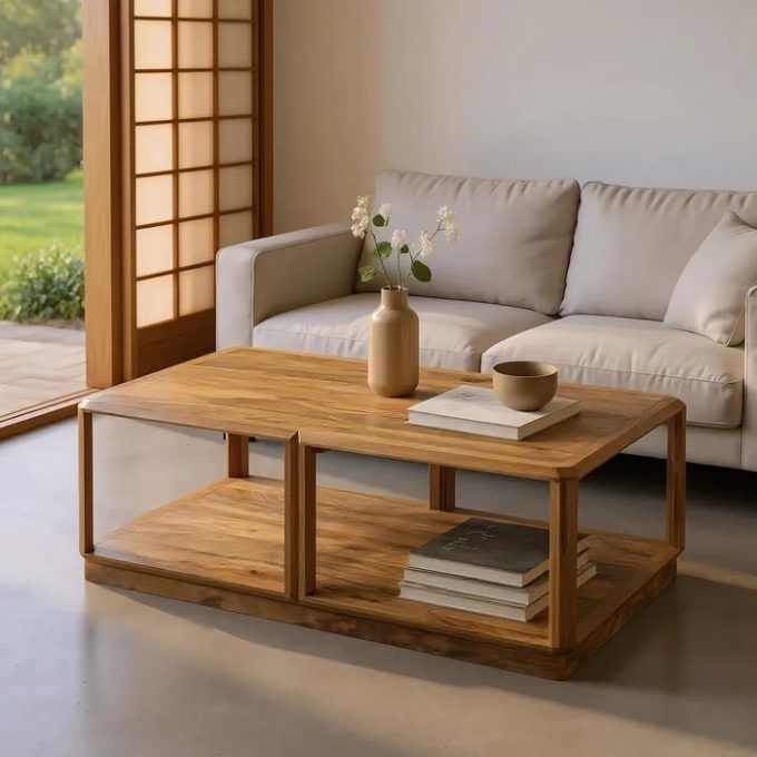 Mesa de Centro Madera Mango Johan (130x80x45 cm)