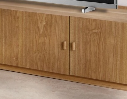 Mueble Auxiliar-TV Madera de Fresno Sigurd , Nórdico (180x40x40 cm)