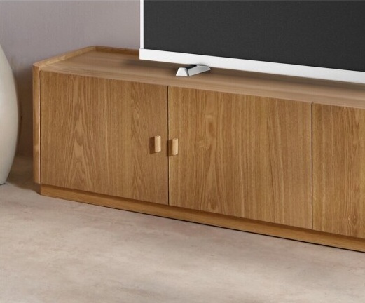 Mueble Auxiliar-TV Madera de Fresno Sigurd , Nórdico (180x40x40 cm)