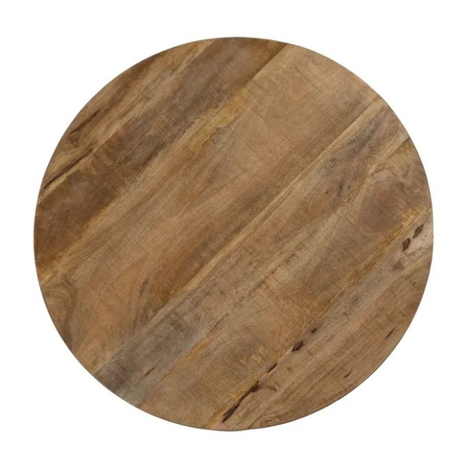 Set 2 Mesas Centro Nido Mango y Metal, Industrial (90dx40 cm)