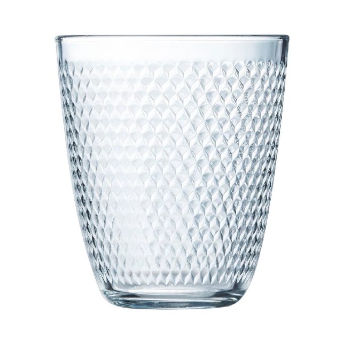 Set 6 Vasos Cristal Relieve Geométrico, Eva (33 cl)
