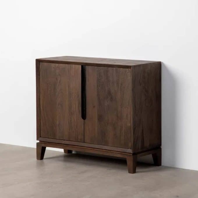 Aparador Madera de Mango Oscuro Mosa (100x40x85 cm)