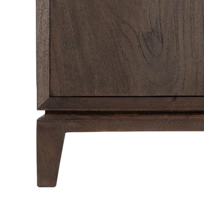 Aparador Madera de Mango Oscuro Mosa (190x40x85 cm)