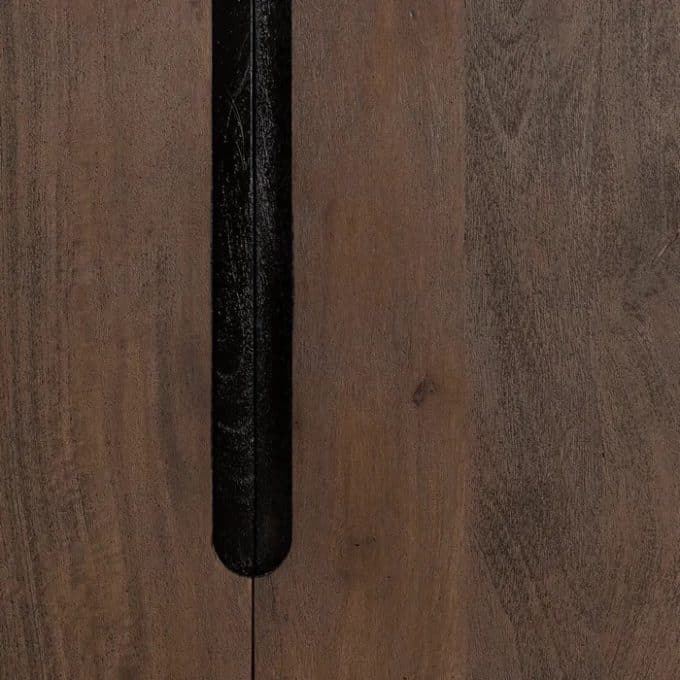 Aparador Madera de Mango Oscuro Mosa (190x40x85 cm)