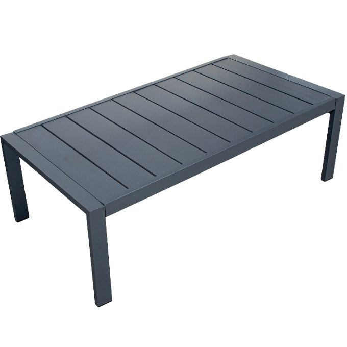 Set de Jardín en Aluminio Negro Bicolor , Elche(173x74x70 cm)