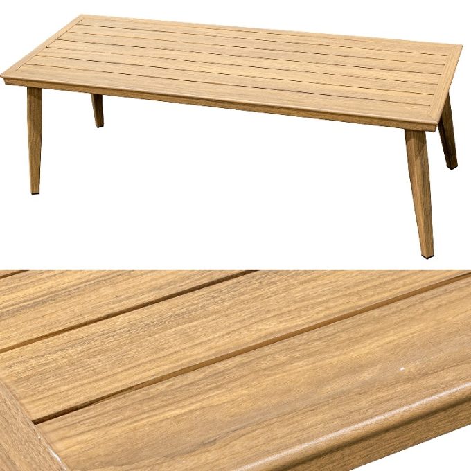 Set de Jardín en Aluminio y Ratán Sintético, Calpe (200x72x73 cm)