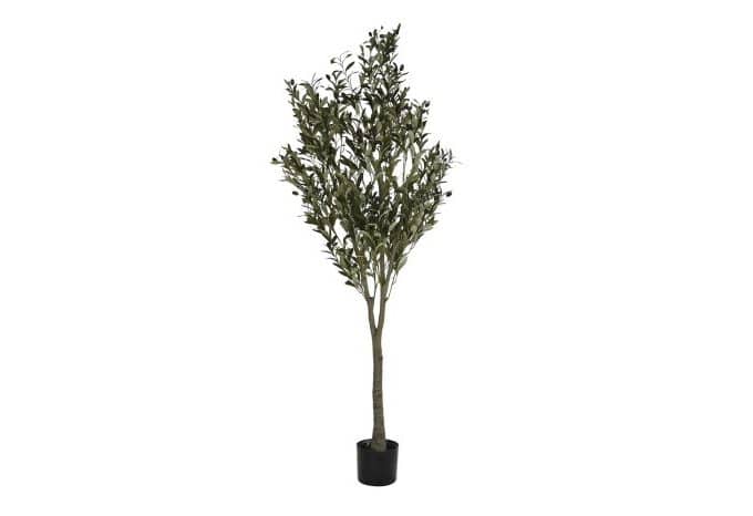 Planta Artificial de Olivo con Maceta,Estilo Mediterráneo (130x240 cm)