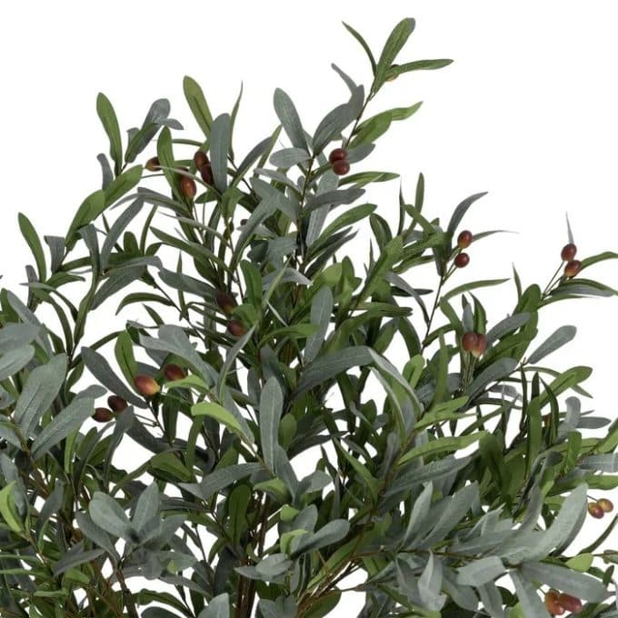 Planta Artificial de Olivo con Maceta,Estilo Mediterráneo (130x240 cm)