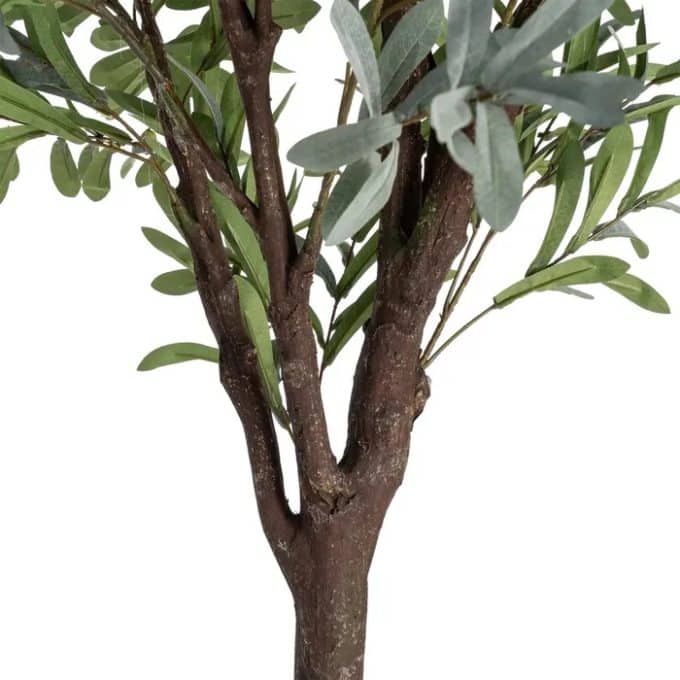 Planta Artificial de Olivo con Maceta,Estilo Mediterráneo (130x240 cm)