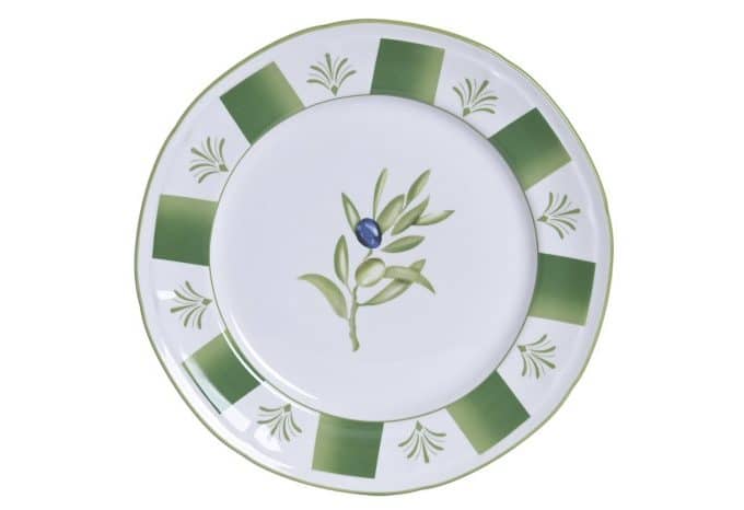 Bandeja Madera Mango Dibujo Ramos de Olivo, Estilo Mediterráneo (44x27x4,5 cm)