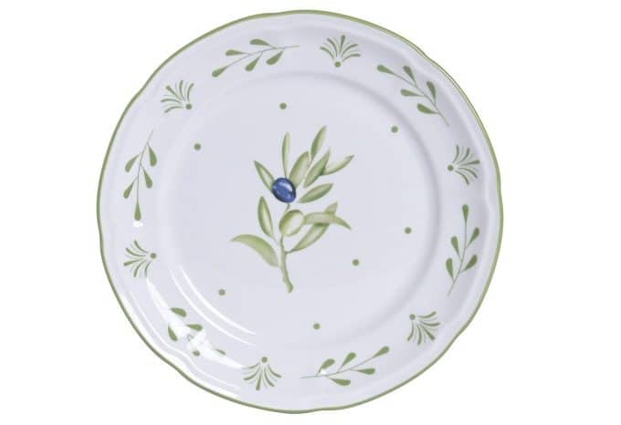 Bandeja Madera Mango Dibujo Ramos de Olivo, Estilo Mediterráneo (44x27x4,5 cm)