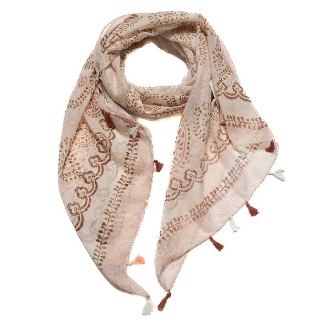 foluard rosa estampado amebas