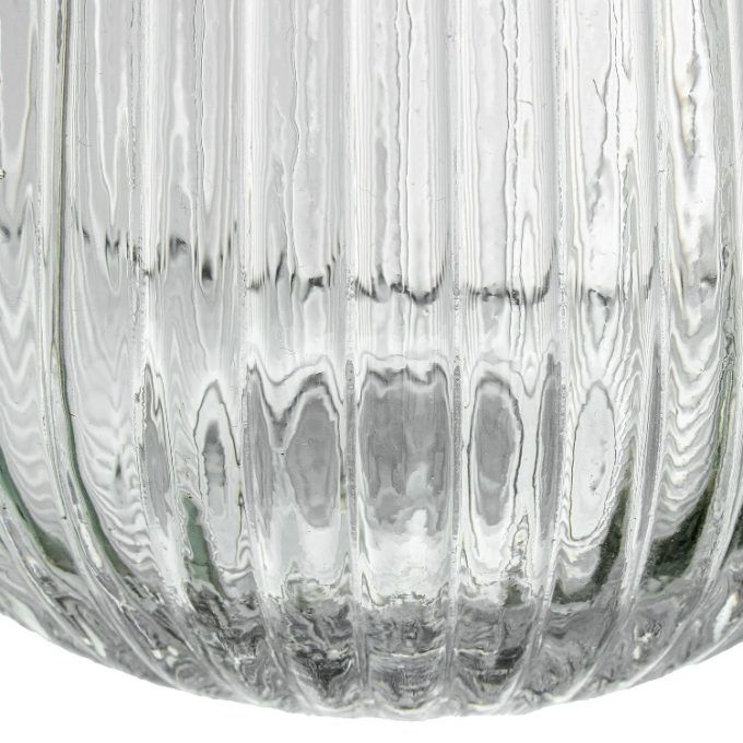 Jarrón Cristal Transparente Inés (14dx30cm)