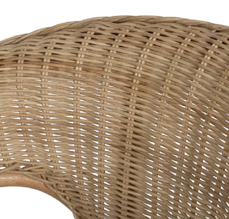 Set 2 Sillas Fibra Natural y Bambú Nerja (60x62x78 cm) - Imagen 4