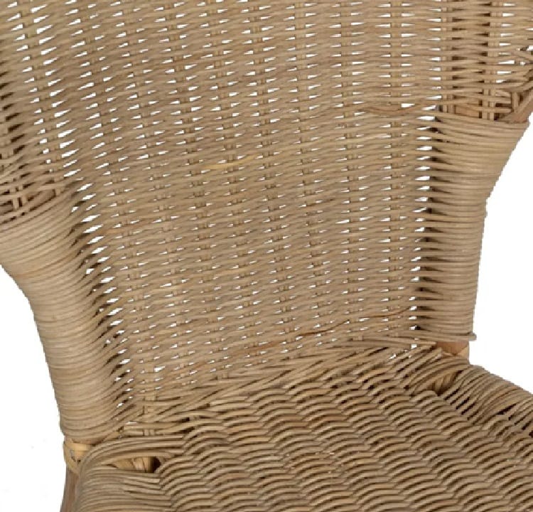 Set 2 Sillas Fibra Natural y Bambú Nerja (60x62x78 cm) - Imagen 5