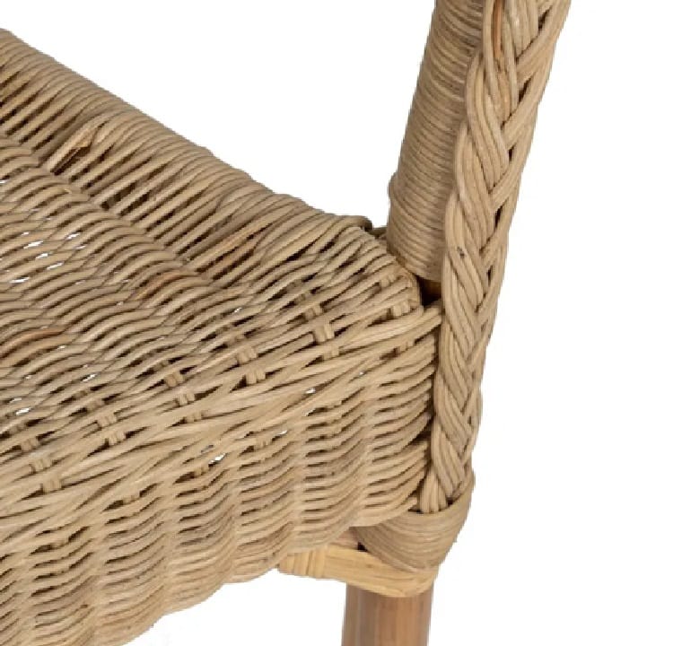 Set 2 Sillas Fibra Natural y Bambú Nerja (60x62x78 cm) - Imagen 6