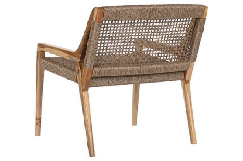 Silla Teca Natural y Cuerda Trenzada Utrera (65X62x72 cm) - Imagen 4