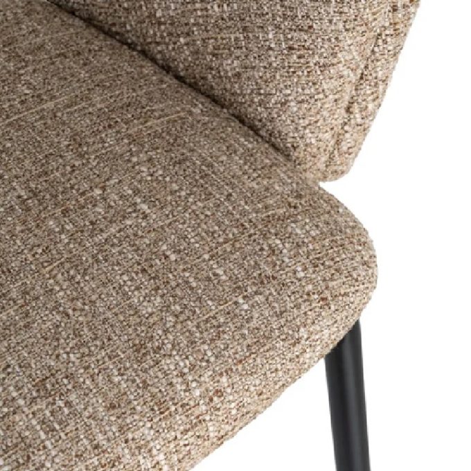 Set de 2 Sillas Metal Tejido Jaspeado BeigeTauber (59x61x82cm)