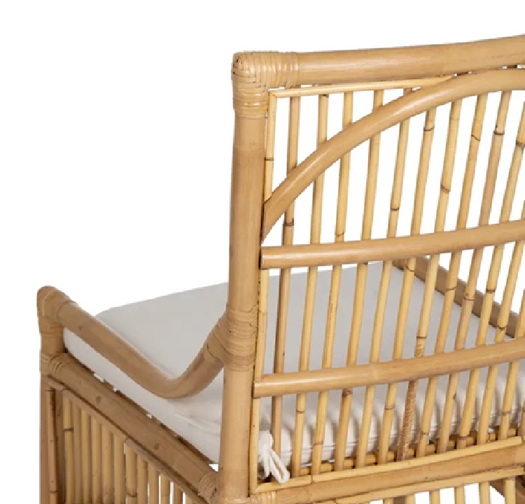 Set 2 Sillas Fibra Natural y Bambú Manila (57x57x90 cm) - Imagen 6