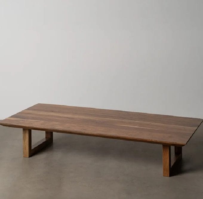 Mesa de Centro en Madera de Acacia Ginzan, Japandi (150x70x30cm)