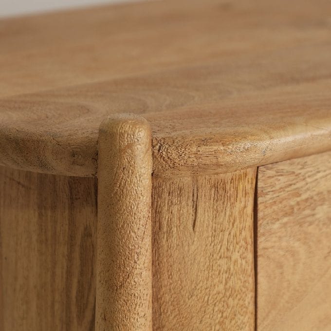 Mueble TV Madera de Mango de estilo Japandi, Otaru(190x40x60 cm )