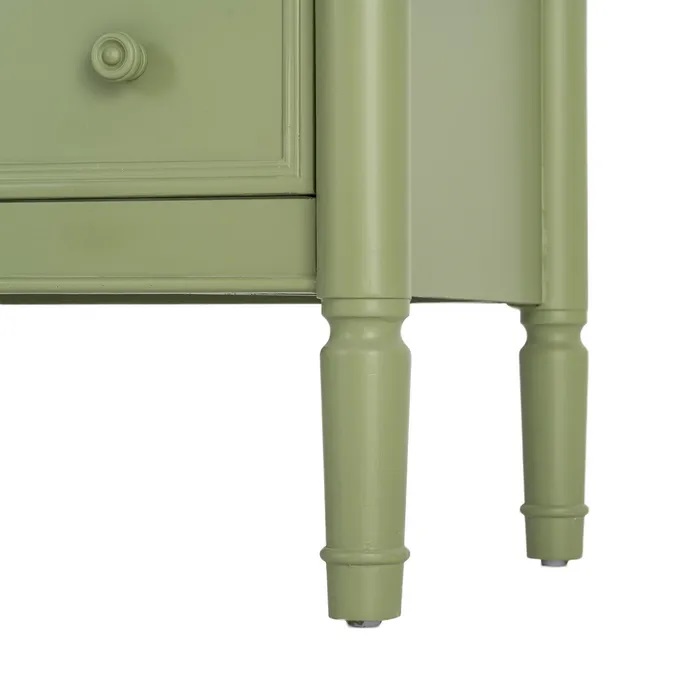 Cómoda Madera de Abeto Verde y Natural Elena, Clásica (80x45x60 cm) - Imagen 3