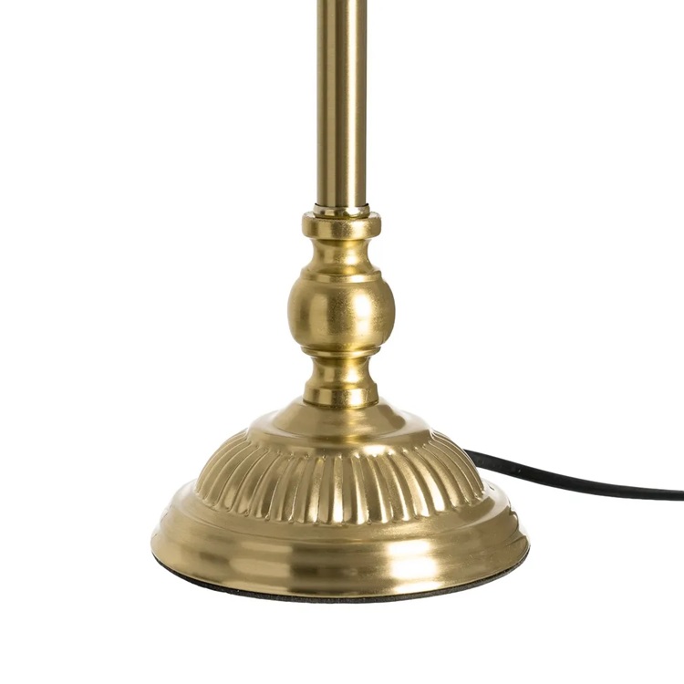 Lámpara Sobremesa Metal Dorado, Clásica ( 25dx53 cm) - Imagen 2