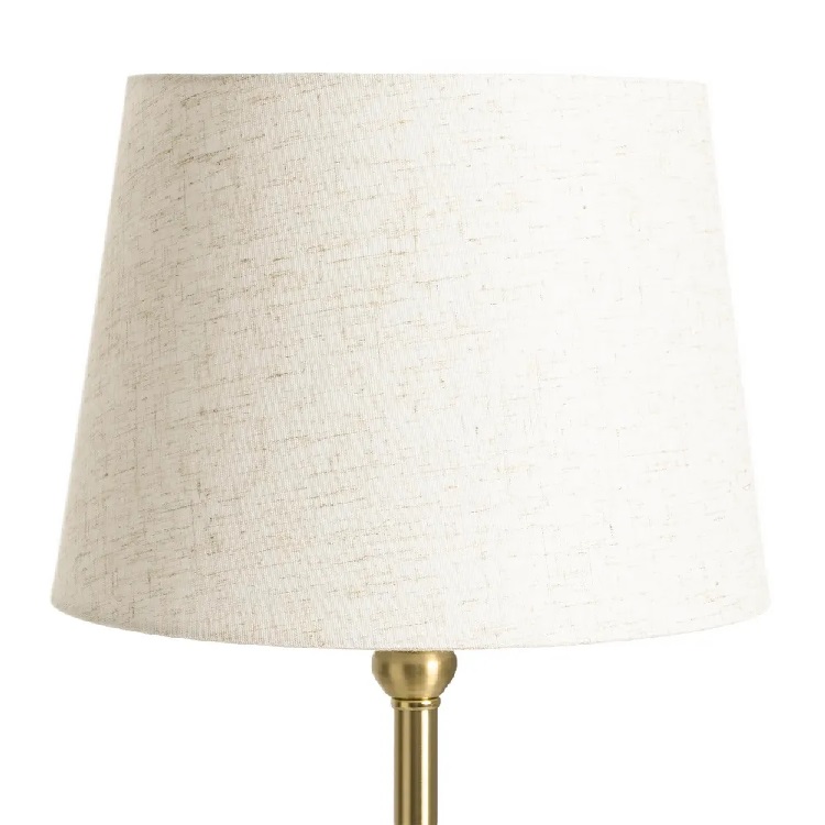 Lámpara Sobremesa Metal Dorado, Clásica ( 25dx53 cm) - Imagen 3
