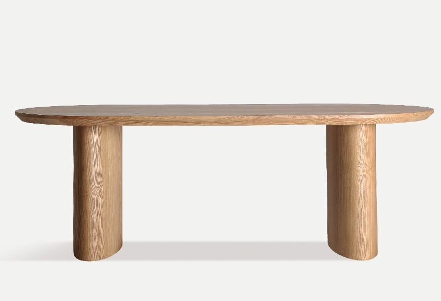 Mesa de Comedor Madera Acabado Nogal Turner (220x100x76 cm) - Imagen 5