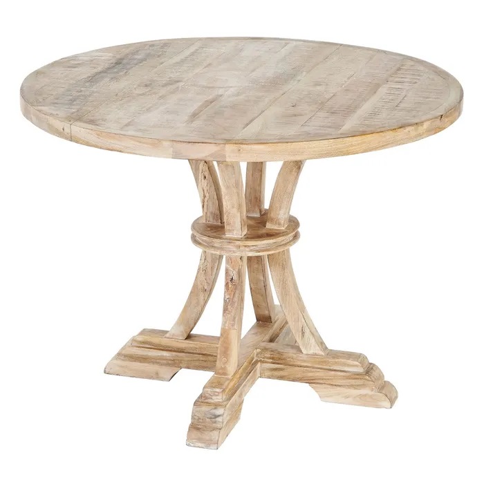 Mesa Comedor Redonda Mango Amelia ,Clasica (120 d x76cm) - Imagen 5