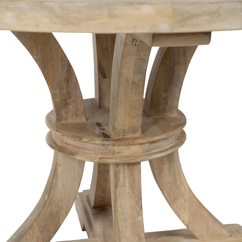 Mesa Comedor Redonda Mango Amelia ,Clasica (120 d x76cm) - Imagen 4