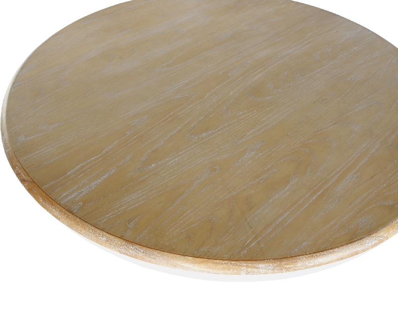 Mesa Comedor Redonda Olmo Bicolor Irene ,Clasica (120 d x76cm) - Imagen 2