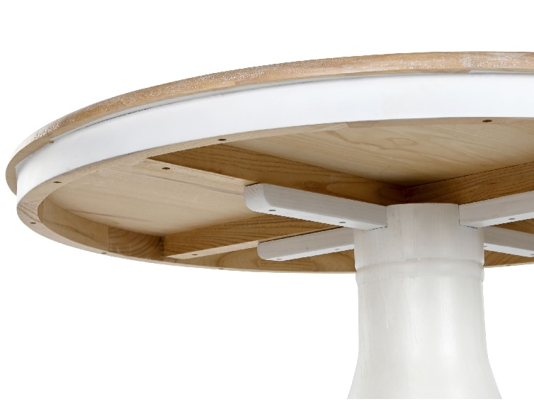 Mesa Comedor Redonda Olmo Bicolor Irene ,Clasica (120 d x76cm) - Imagen 4