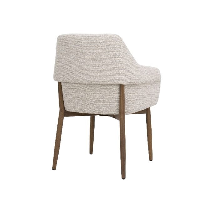 Set 2 Sillas Tapizadas Crema con Patas Metal Sandnes (60x63x83 cm)