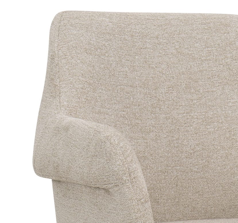 Set 2 Sillas Tapizadas Beiges con Patas Metal Sandnes (60x63x83 cm) - Imagen 5